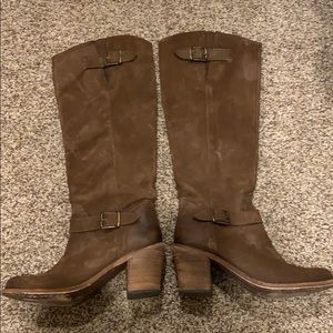 Steven by Steve Madden Brown Leather Boots